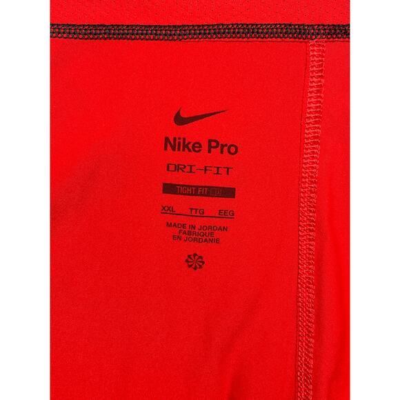 5-74 NIKE PRO Men's Compression Shorts Red XXL - Picture 4 of 6